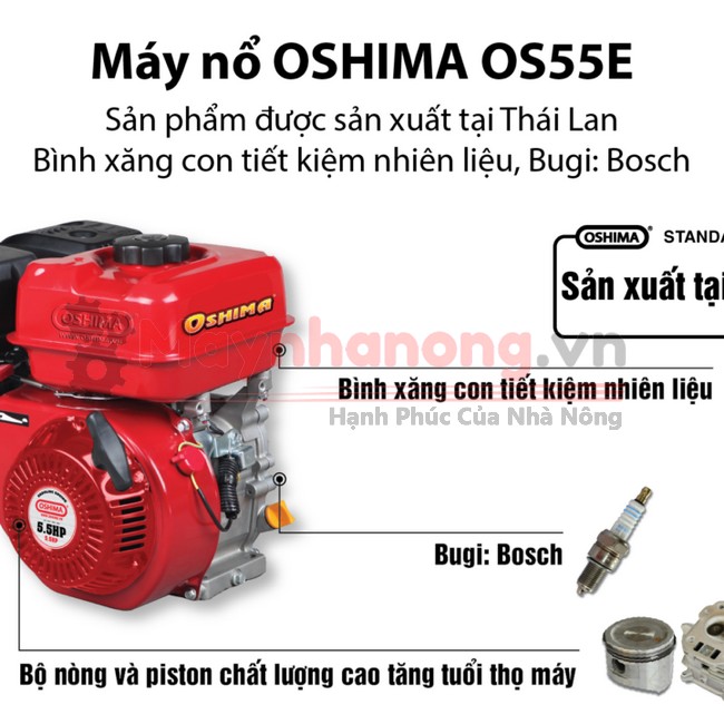 Máy nổ Oshima OS55E 5.5HP chất lượng