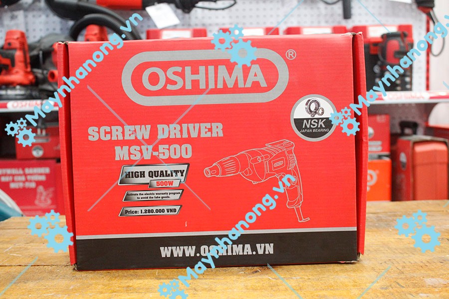 Thùng đựng sản phẩm của máy siết vít Oshima MSV-500