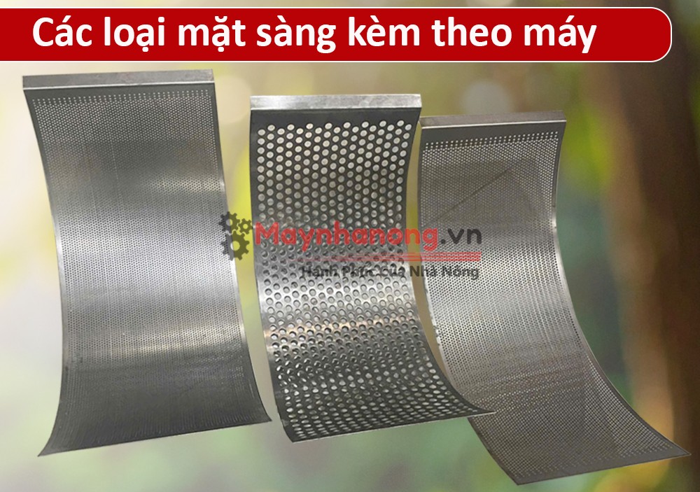 Các loại mặt sàng máy băm xơ dừa Takyo TK 300