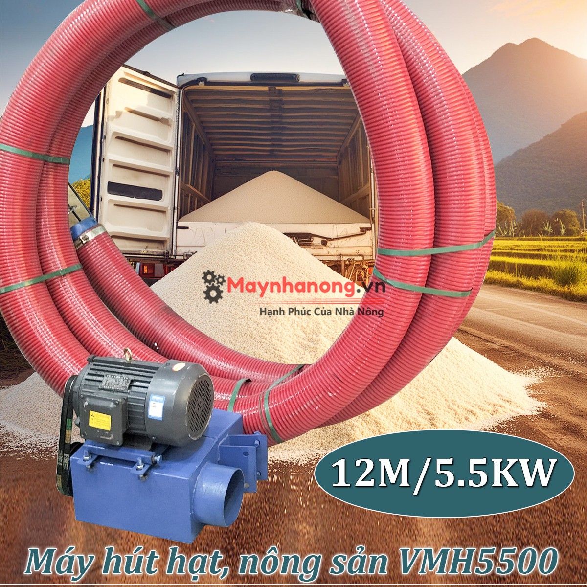 Máy hút ngũ cốc nông sản Kawasaki VMH5500